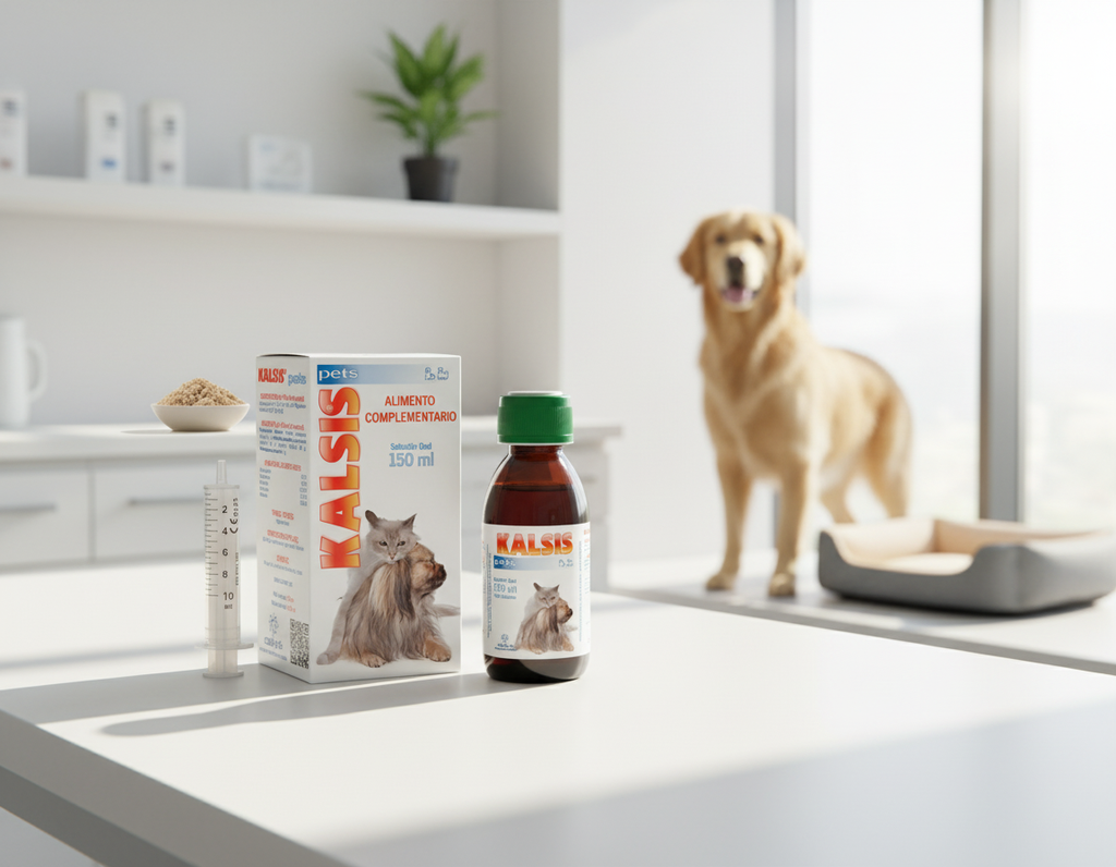 Kalsis Pets bone strength support product image in strong wellness setting
